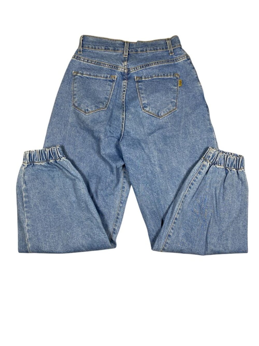 Vibrant M.I.U. Womens High-Waisted Elastic Hem Relaxed Fit Denim Jeans 3 W25 USA - Picture 2 of 7